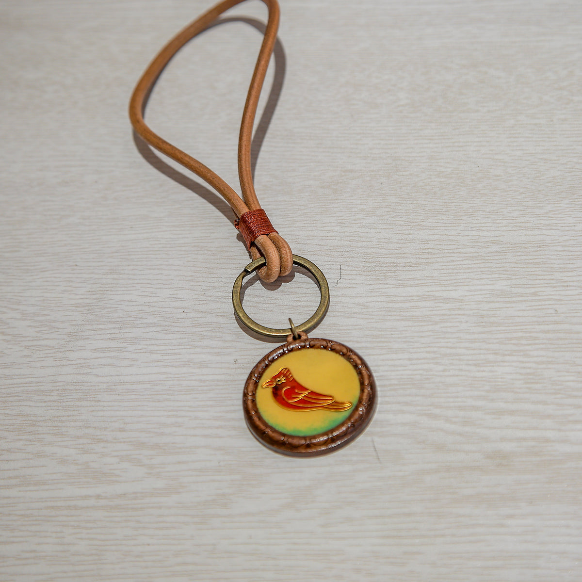 Male Cardinal Keychain