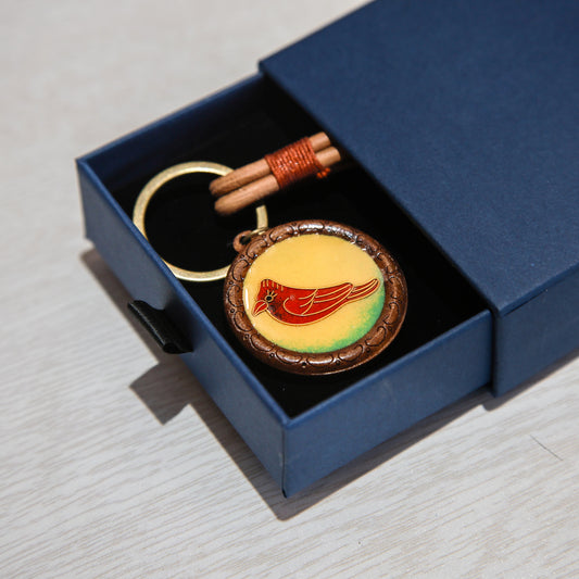 Male Cardinal Keychain